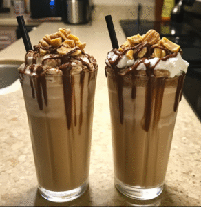 Peanut Butter Chocolate Milkshakes
