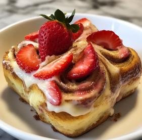 Irresistible Strawberry Cheesecake Cinnamon Rolls