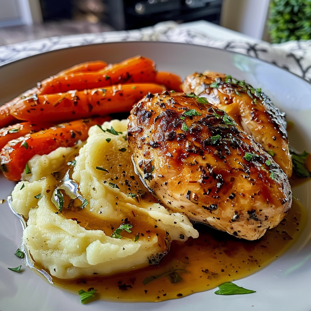 Garlic Herb Chicken with Mashed Potatoes: 3 Steps to Delicious
