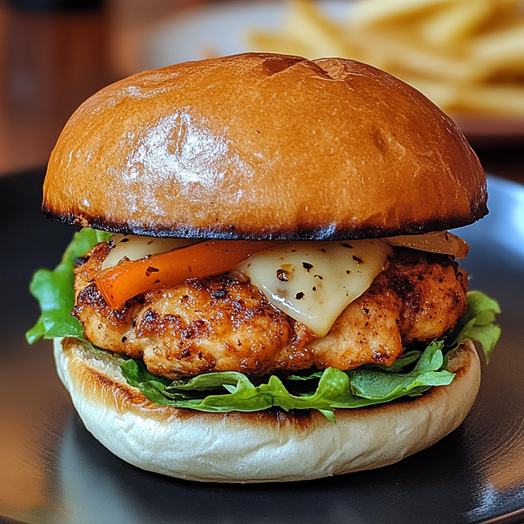 Spicy Chipotle Chicken Burger 4 Servings Ultimate Delicious