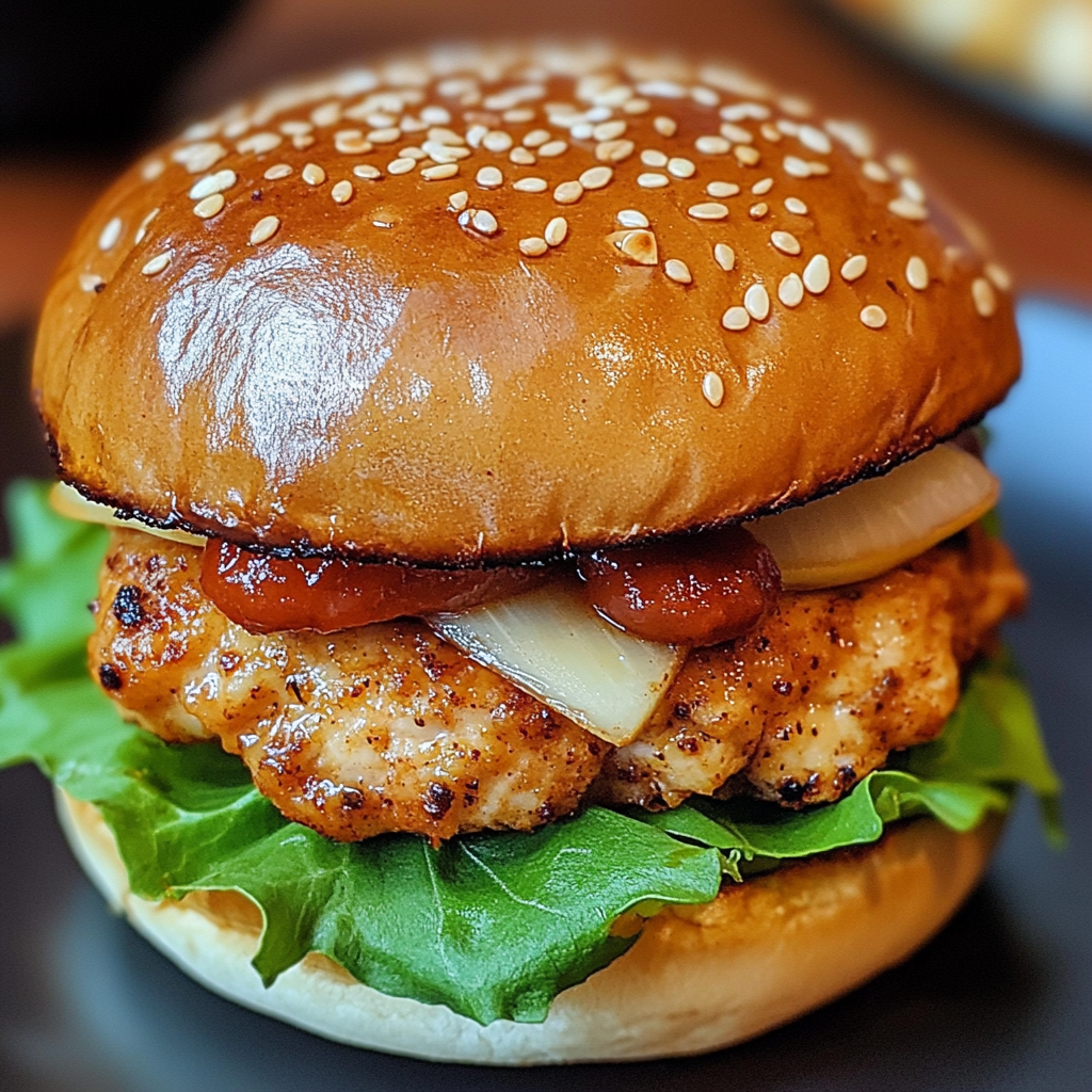 Spicy Chipotle Chicken Burger 4 Servings Ultimate Delicious