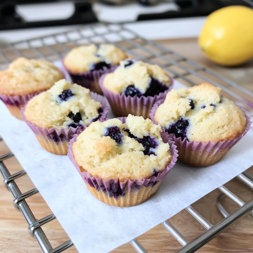 Almond Flour Lemon Blueberry Muffins 7 Ingredients Easy Delicious