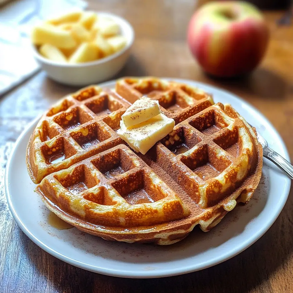 Apple Cider Waffles 4 Servings Easy Delicious