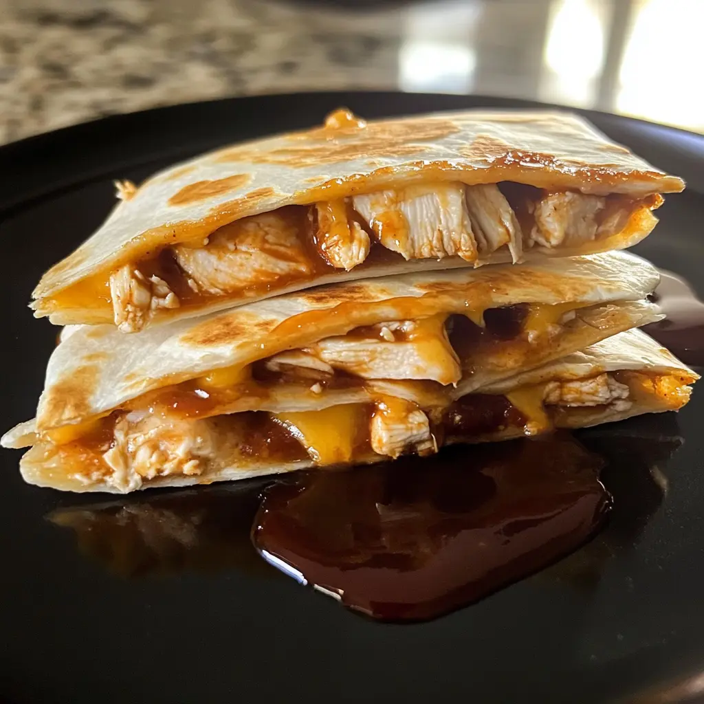 Blackstone Hot Honey BBQ Chicken Quesadillas 4 Servings Awesome Delicious