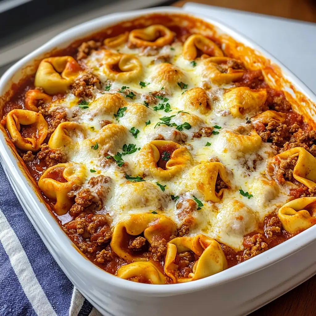 Cheesy Baked Tortellini 30 Minutes Easy Delicious