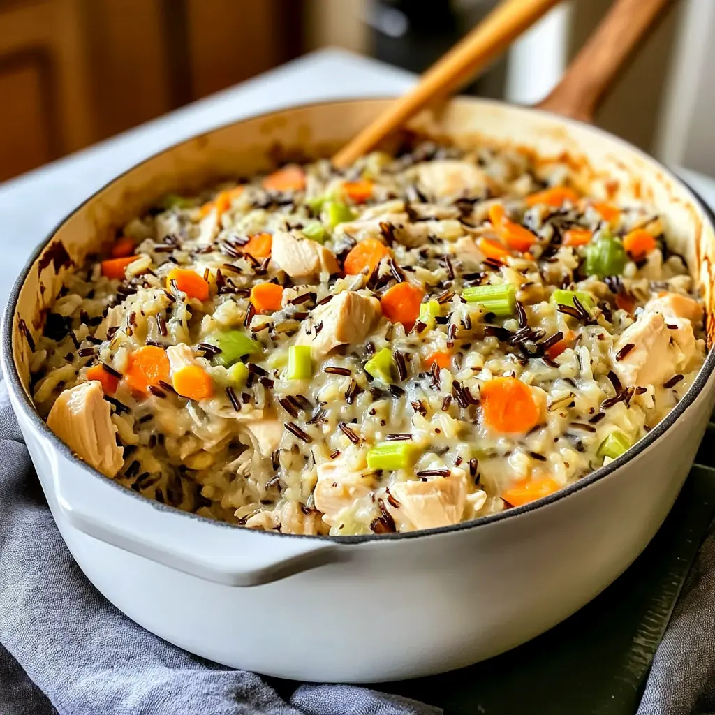 Chicken Wild Rice Casserole 7 Ingredients Ultimate Delicious