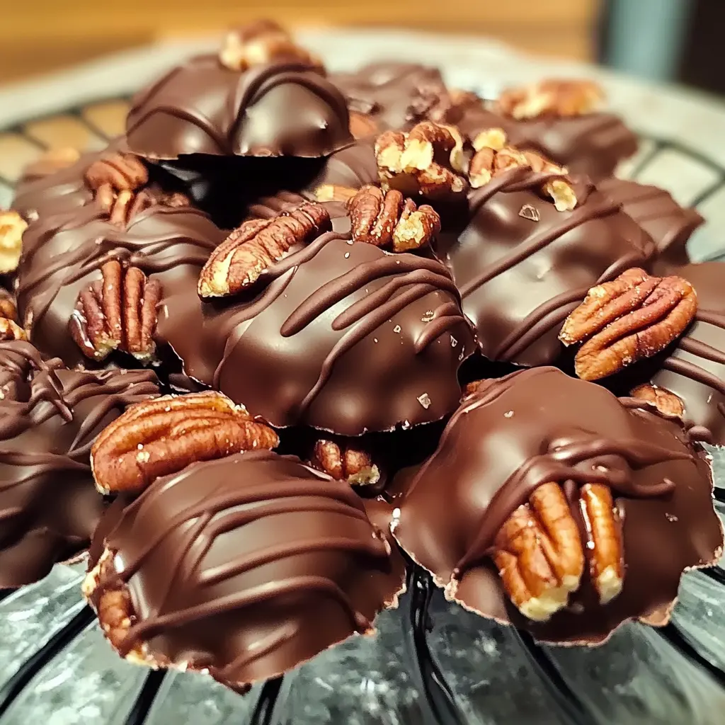 Chocolate Pecan Turtle Clusters 5 Steps Ultimate Delicious