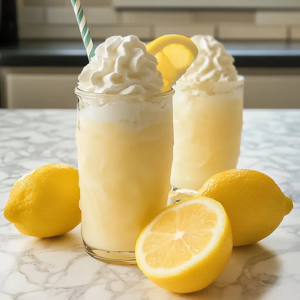 Copycat Chick-fil-A Frosted Lemonade 4 Servings Easy Delicious