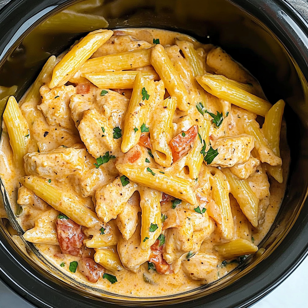 Crock Pot Creamy Cajun Chicken Pasta 4 Servings Awesome Delicious