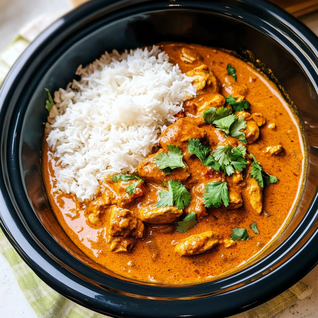 Crockpot Butter Chicken 6 Steps Easy Delicious