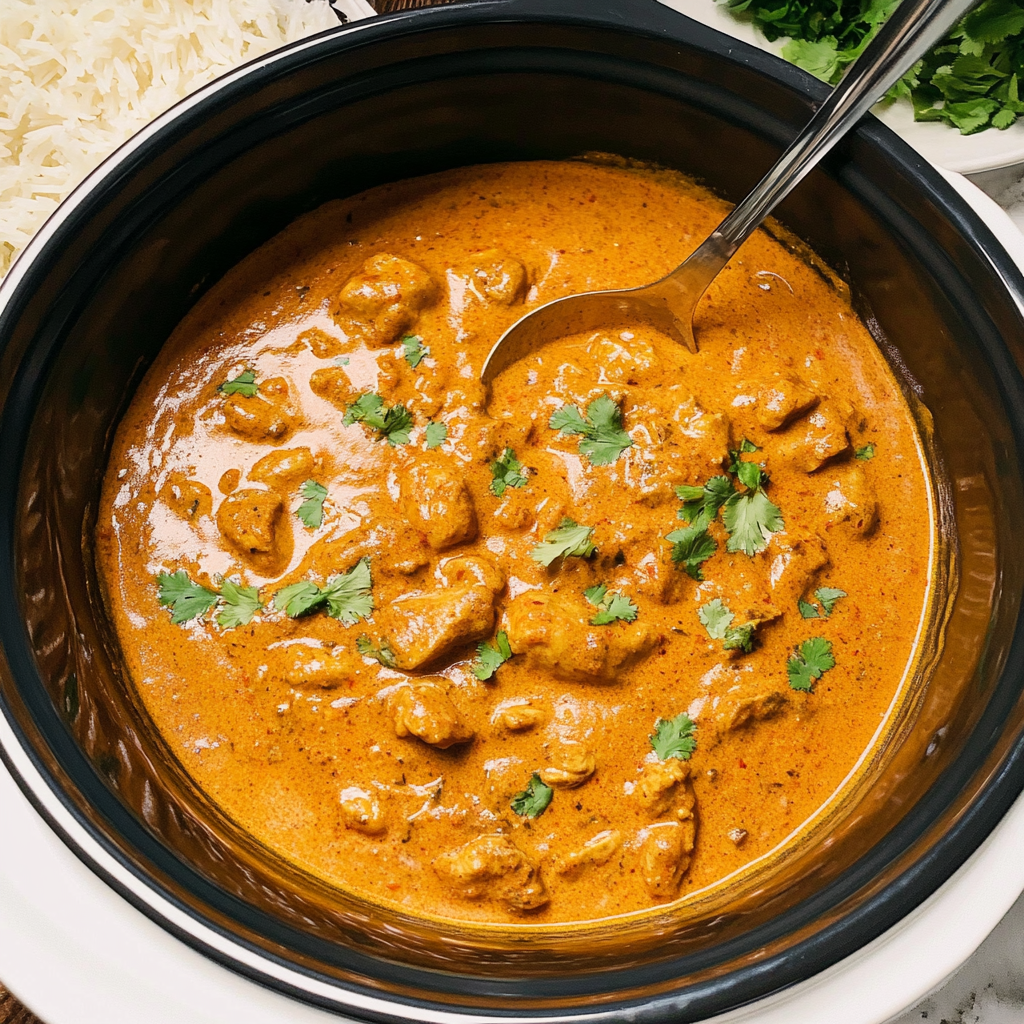 Crockpot Butter Chicken 6 Steps Easy Delicious