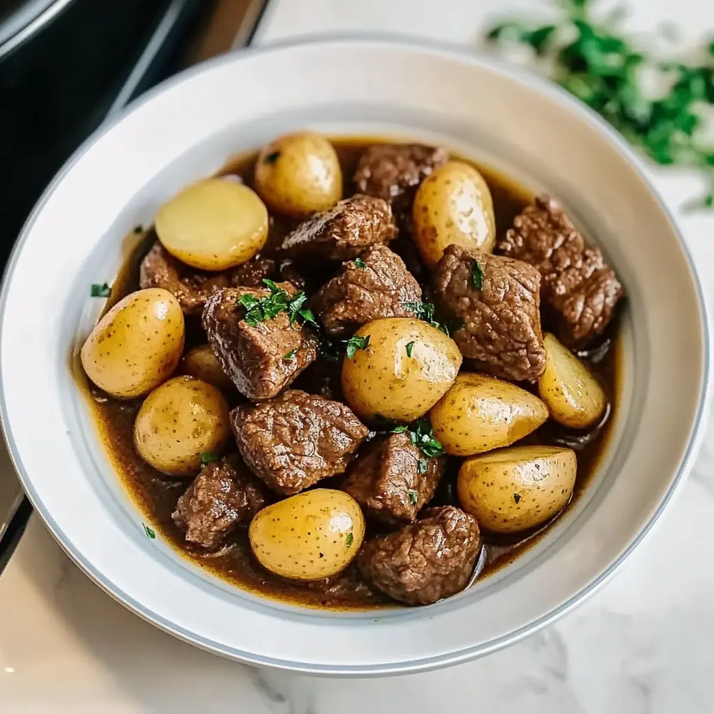 Crockpot Garlic Butter Beef Bites : 6 Steps to Delicious