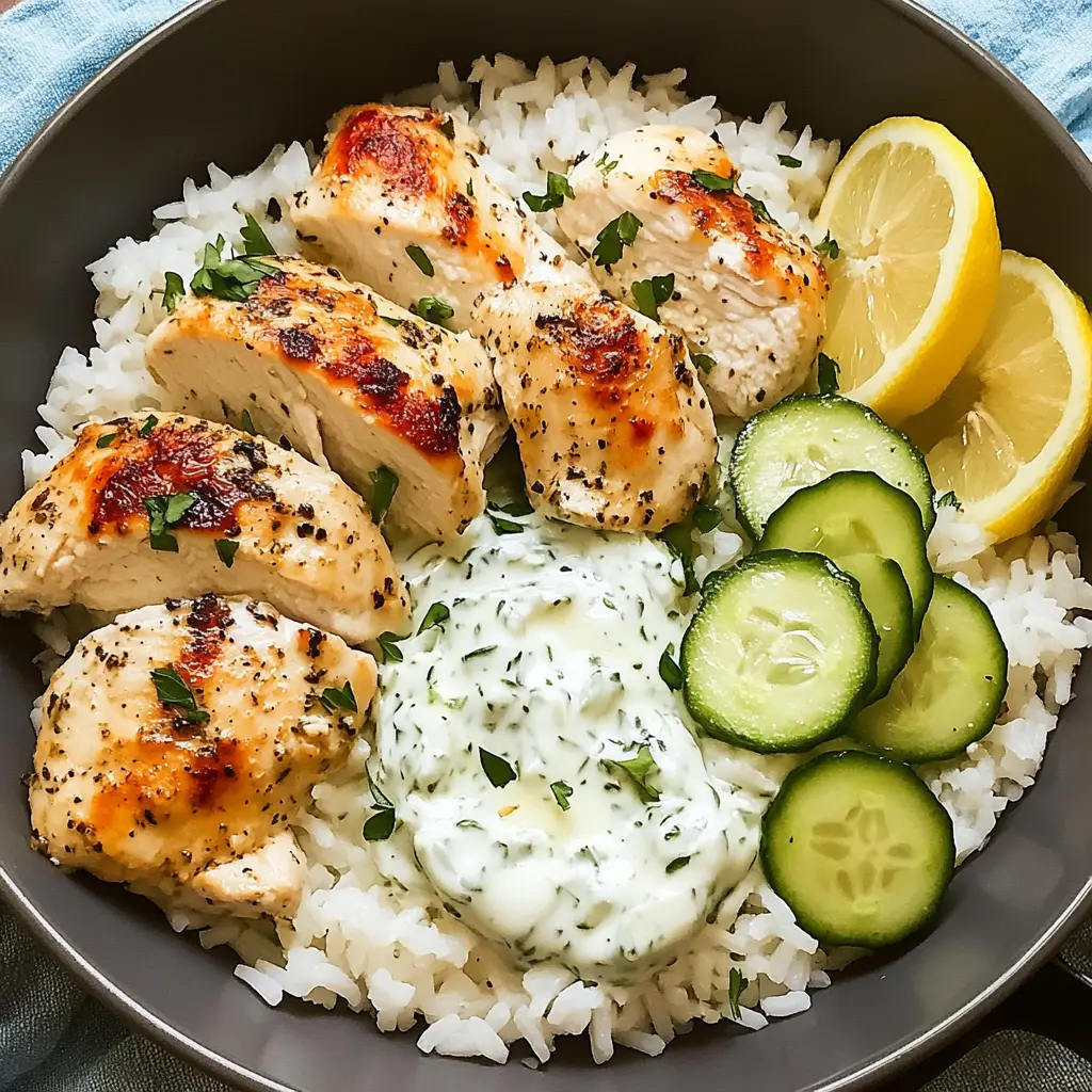 Dump-and-Bake Chicken Tzatziki with Rice: 6 Ingredients Perfect Delicious