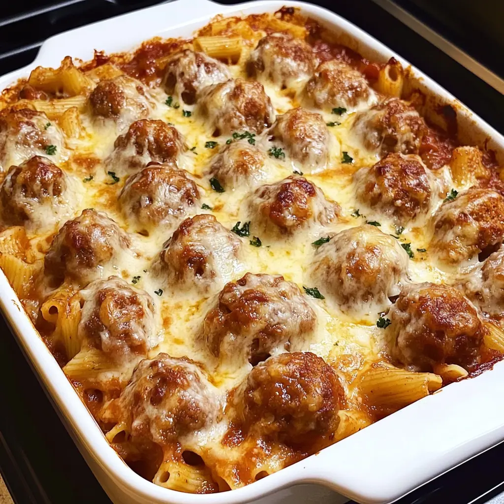 Dump-and-Bake Meatball Casserole 5 Steps Easy Delicious