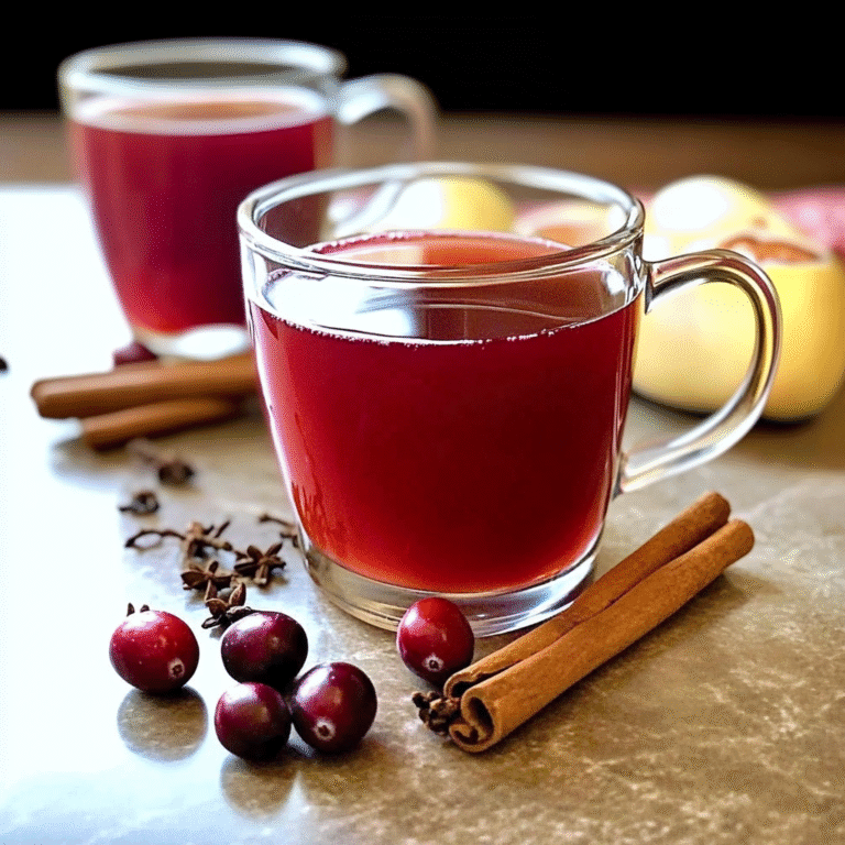 Easy Hot Spiced Cranberry Cider 4 Ingredients Amazing