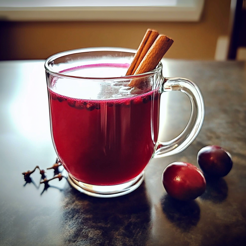 Easy Hot Spiced Cranberry Cider 4 Ingredients Amazing