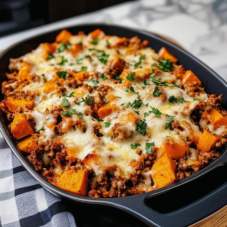 Ground Turkey Sweet Potato Bake 30 Minutes Easy Delicious