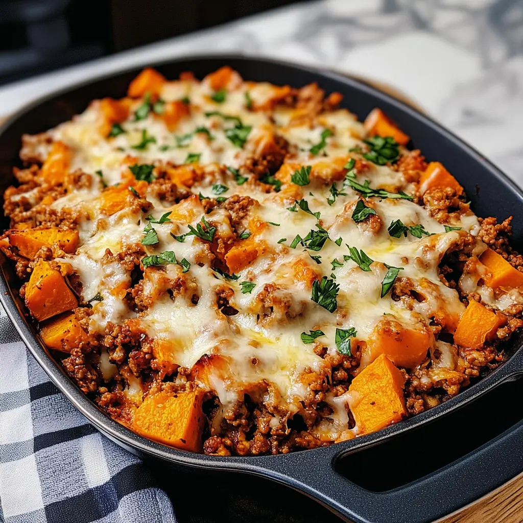 Ground Turkey Sweet Potato Bake 30 Minutes Easy Delicious