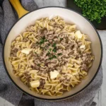 Hamburger Stroganoff recipe 7 Ingredients Easy Delicious