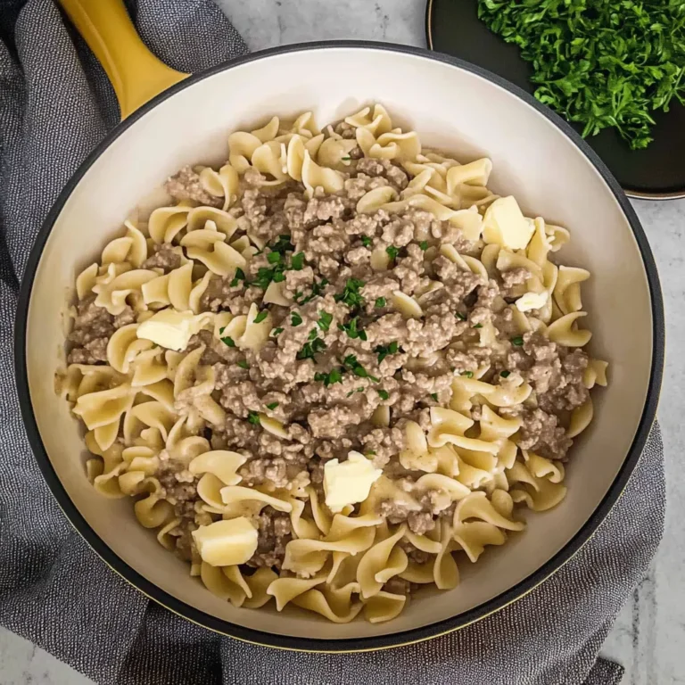 Hamburger Stroganoff recipe 7 Ingredients Easy Delicious