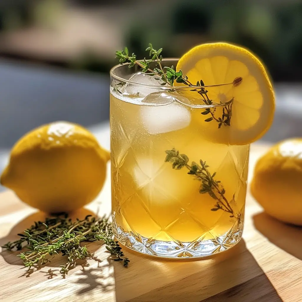 Honey Lemon Thyme Refresher 4 Ingredients Easy Delicious