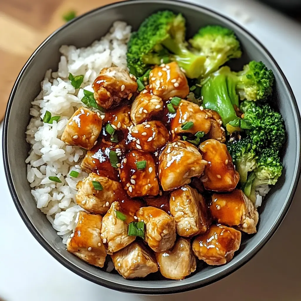Hot Honey Chicken Bowl 4 Ingredients Easy Delicious