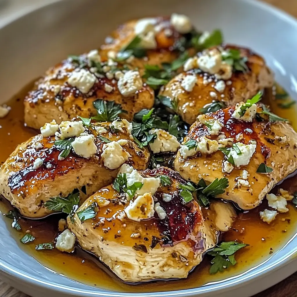 Hot Honey Feta Chicken dish 30 Minutes Easy Delicious