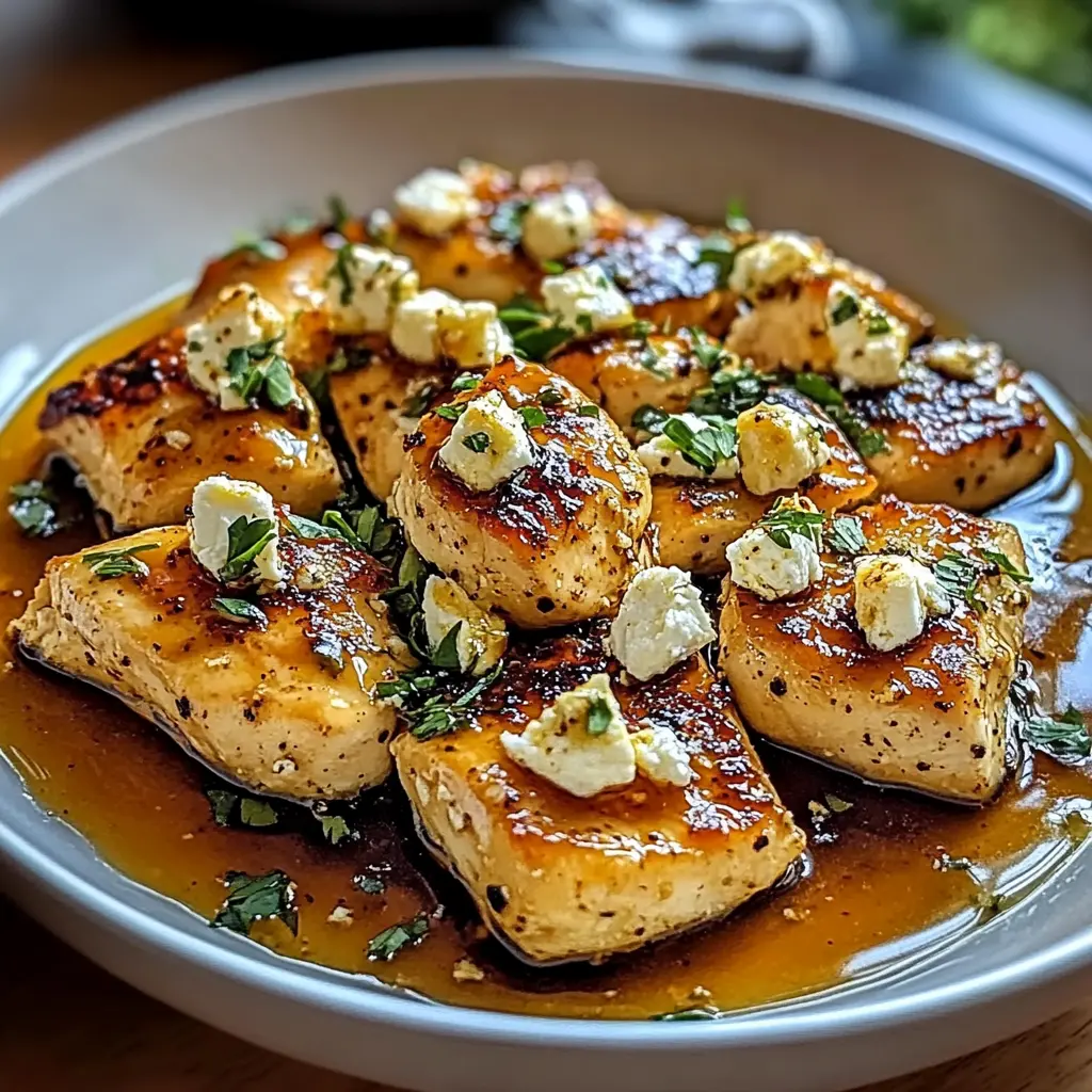 Hot Honey Feta Chicken dish 30 Minutes Easy Delicious