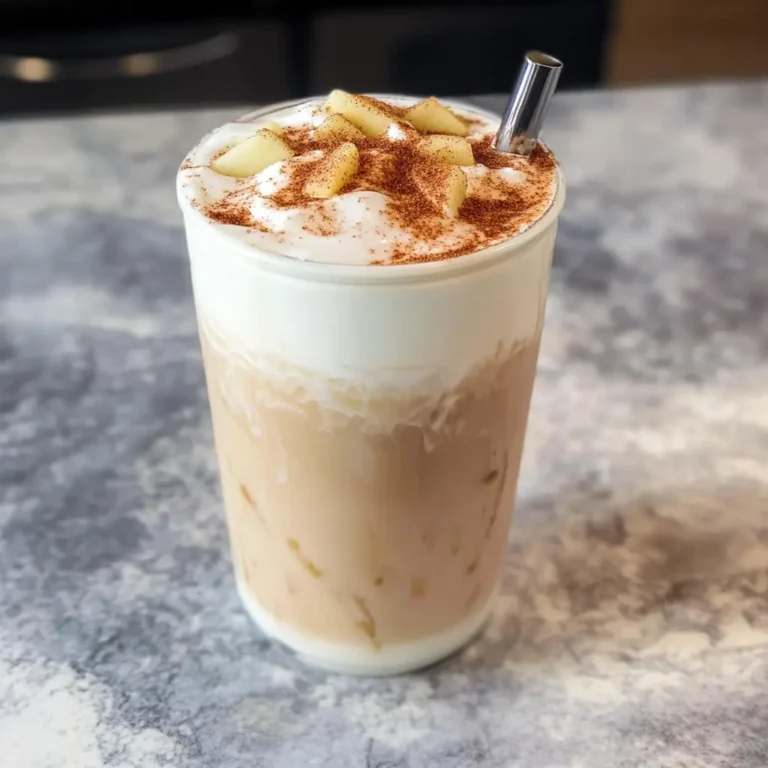Iced Apple Crisp Cream Chai Latte 5 Steps Awesome Delicious