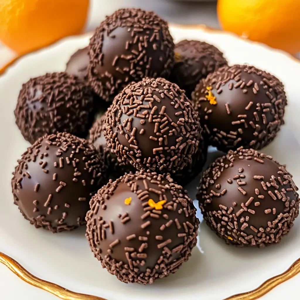 Juicy Orange Chocolate Christmas Truffles 4 Servings Easy Delicious