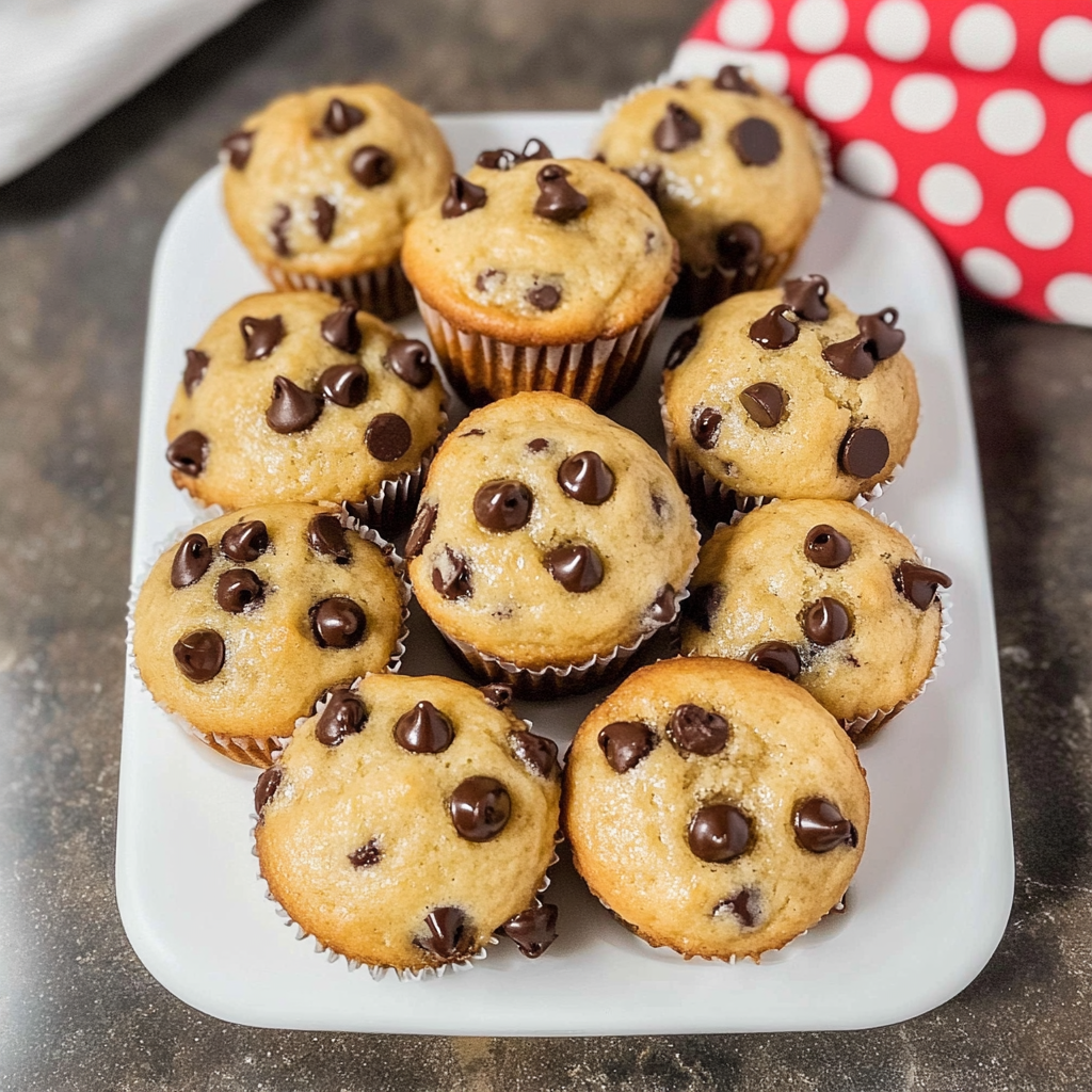 Mini Chocolate Chip Muffins 12 Minutes Easy Delicious