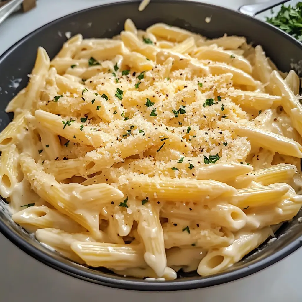One Pot Creamy Garlic Pasta 4 Servings Ultimate Delicious