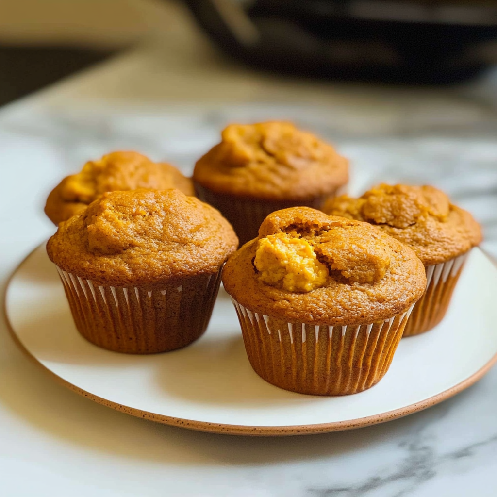 Pumpkin Cottage Cheese Muffins 7 Ingredients Easy Delicious