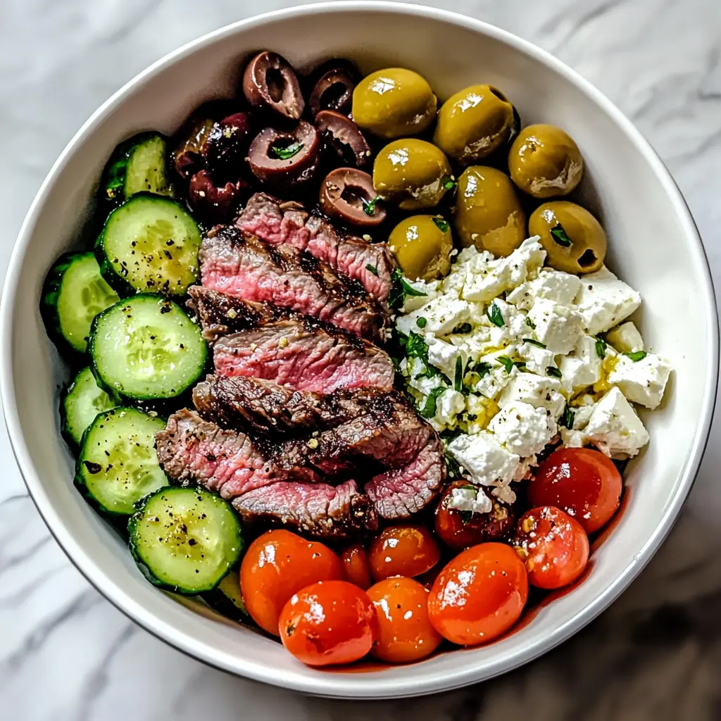 Quick and Easy Mediterranean Steak Bowl 30 Minutes Outstanding Delicious