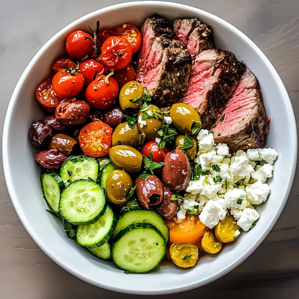 Quick and Easy Mediterranean Steak Bowl 30 Minutes Outstanding Delicious