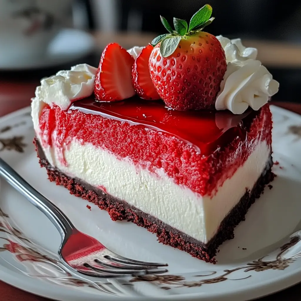 Red Velvet Strawberry Cheesecake 5 Steps Ultimate Delicious