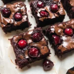 Roasted Chocolate Cherry Brownies 30 Minutes Easy Delicious