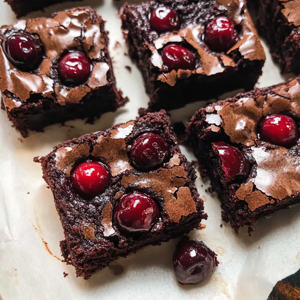 Roasted Chocolate Cherry Brownies 30 Minutes Easy Delicious