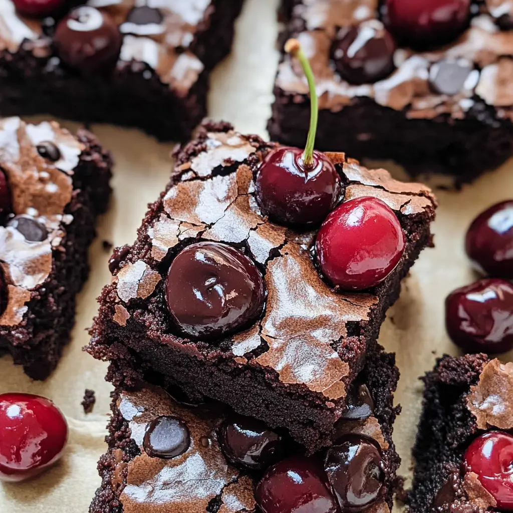 Roasted Chocolate Cherry Brownies 30 Minutes Easy Delicious