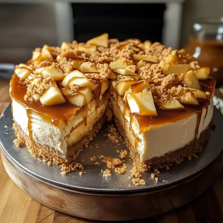 Salted Caramel Apple Pie Cheesecake 7 Ingredients Perfect Delicious