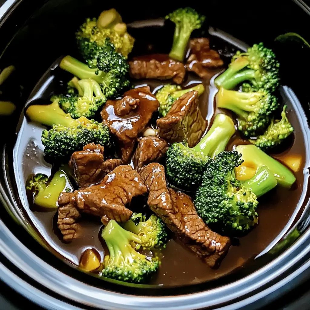 Savory Crock Pot Beef and Broccoli 4 Steps Easy Delicious