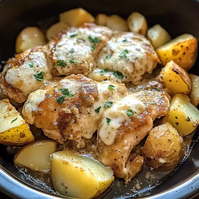 Slow Cooker Garlic Parmesan Chicken and Potatoes: 6 Steps to Delicious