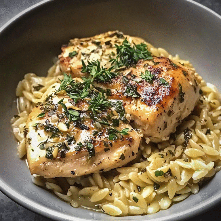 Slow Cooker Parmesan Herb Chicken & Orzo 30 Minutes Easy Delicious