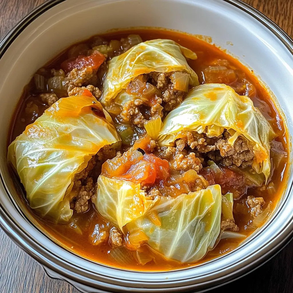 Slow Cooker Unstuffed Cabbage Rolls 4 Servings Easy Delicious