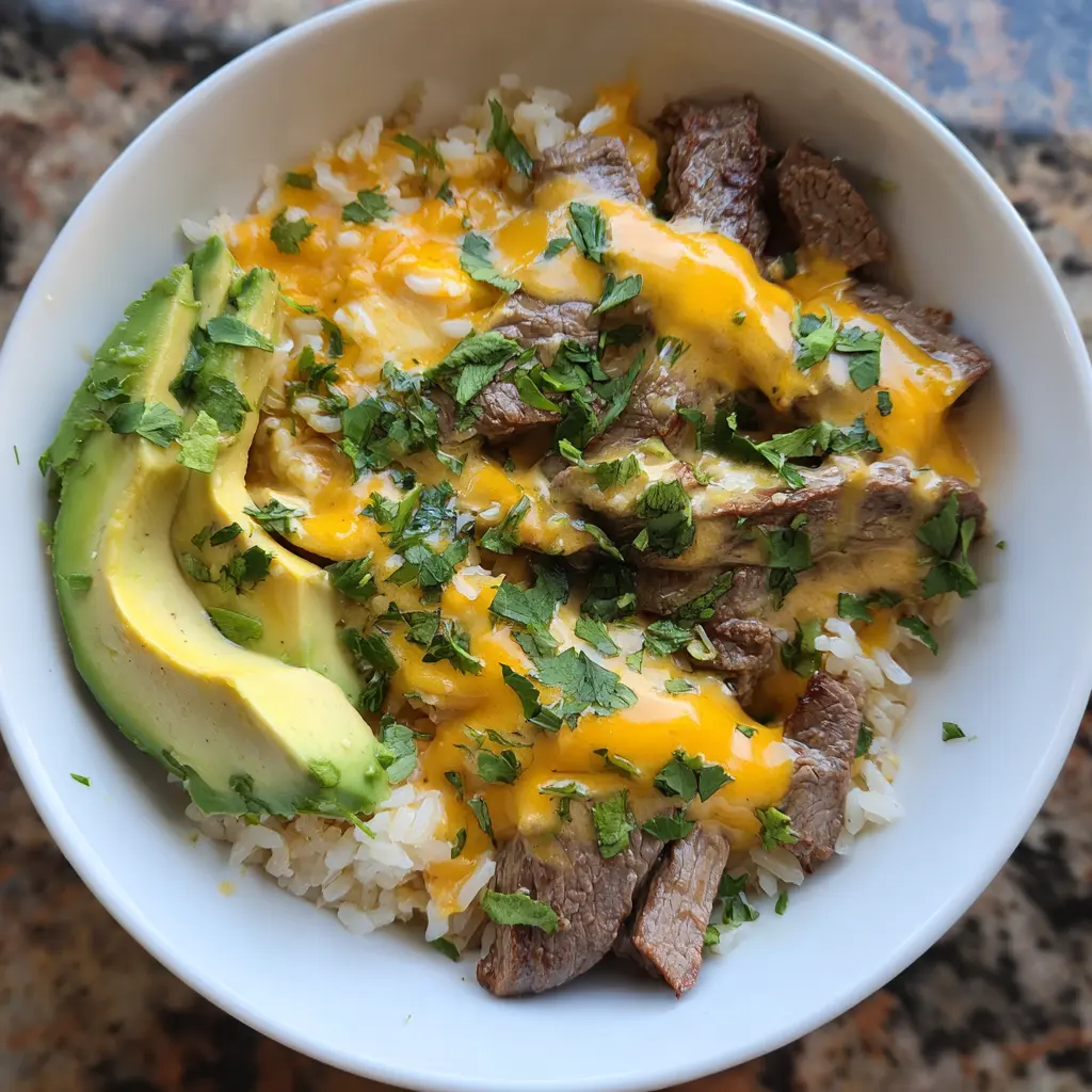 Steak Queso Rice 30 Minutes Ultimate Delicious