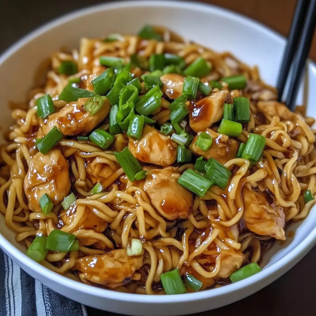 Sticky Garlic Chicken Noodles 30 Minutes Ultimate Delicious