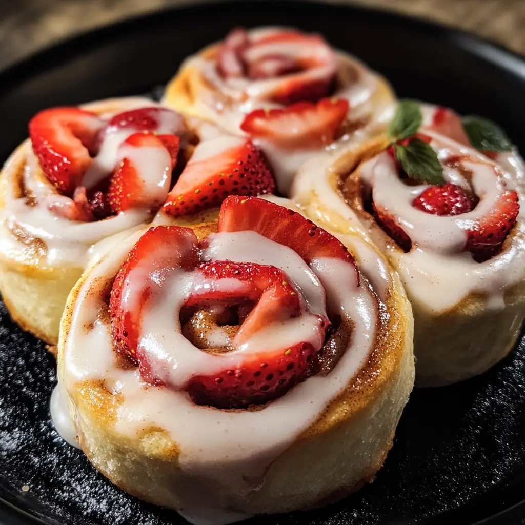 Strawberry Cheesecake Cinnabon Rolls 8 Ingredients Supreme Delicious