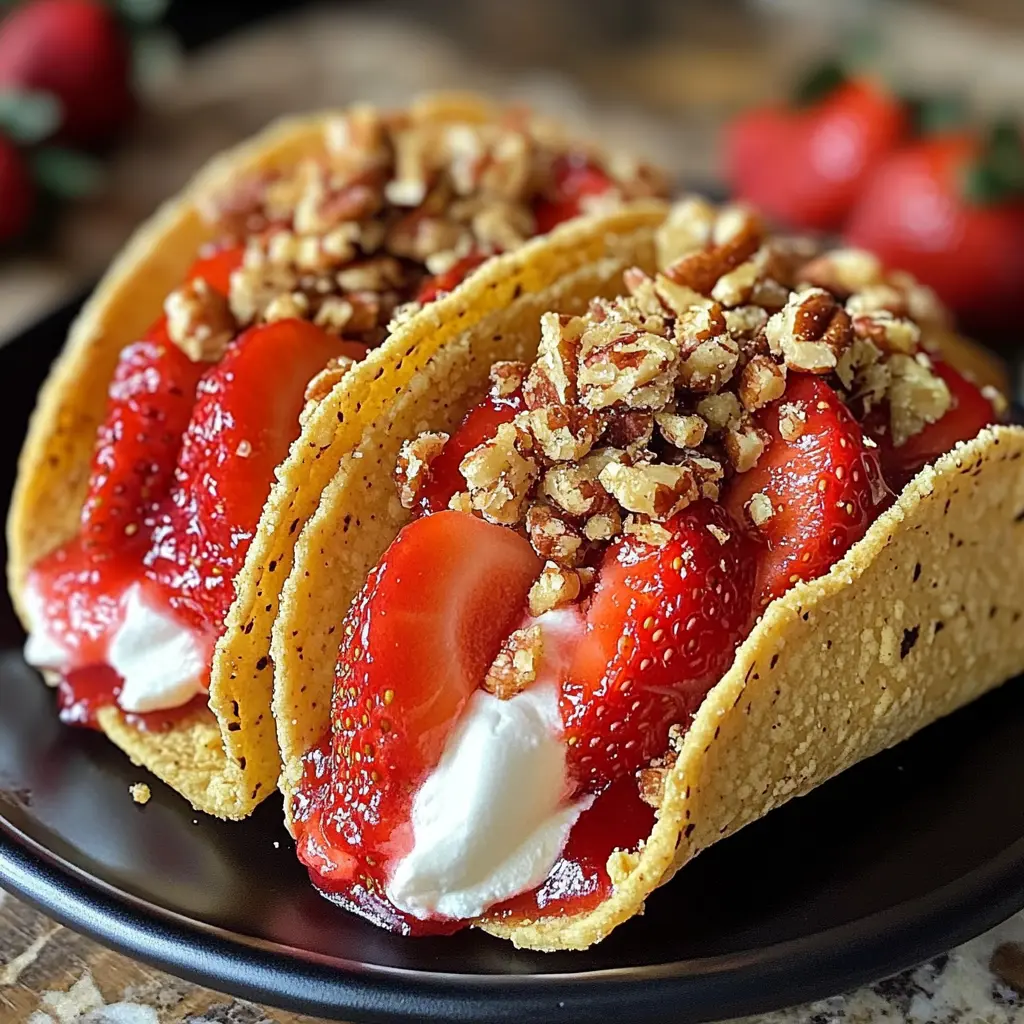 Strawberry Crunch Cheesecake Tacos 5 Steps Easy Delicious