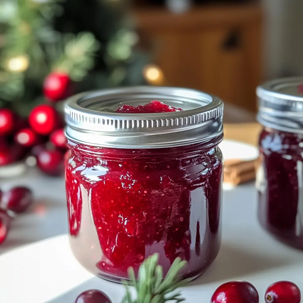 Sweet Christmas Cranberry Jam 5 Steps Awesome Delicious