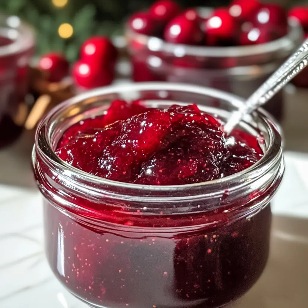 Sweet Christmas Cranberry Jam 5 Steps Awesome Delicious